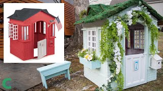 Little Tikes Playhouse English Cottage Makeover [upl. by Argyle500]