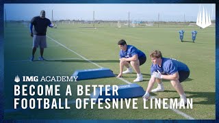 3 Football Drills to Become a Better Offensive Lineman [upl. by Ainsley]