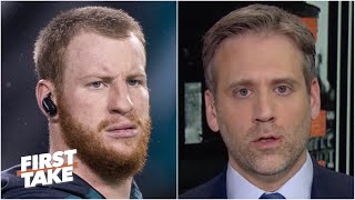 Carson Wentz’s career with the Eagles was a ‘bust’  Max Kellerman  First Take [upl. by Irbua]