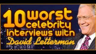 10 Craziest David Letterman Interviews [upl. by Atnicaj]