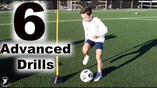 6 ADVANCED Football Training Drills  Improve 1st touch passing awareness amp skills  JonerFootball [upl. by Asseram587]