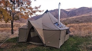 Cabelas Ultimate Alaknak Outfitter Tent Review [upl. by Aicele527]