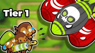 Can You Beat BTD5 With Only Tier 1 Towers [upl. by Eilime]