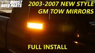 Full Tow Mirror Install 20032007 Silverado amp Sierra  Boost Auto Parts [upl. by Ahsaela915]