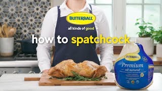 How to Spatchcock a Turkey  Butterball [upl. by Mailand]