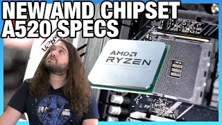 AMDs New Budget Chipset A520 Specs Comparison vs B550 A320 X570 amp More [upl. by Ical]