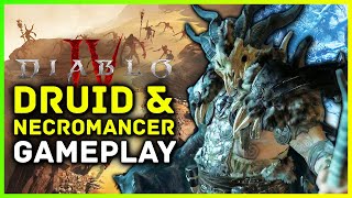 Diablo 4 Druid amp Necromancer Gameplay New Classes Skills Farming amp Grinding Diablo 4 Open Beta [upl. by Ahsienauq]