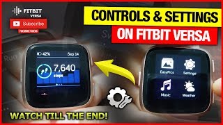 Controls amp settings for Fitbit Sense Versa 3 2 amp Lite [upl. by Aseeram]