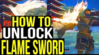 How to get The FLAMING SWORD Quest The Undying Flame Flame  Ghost of Tsushima [upl. by Ahsinotna]