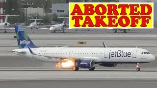 Jetblue Airbus Forced to ABORT TAKEOFF [upl. by Bonney]