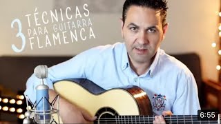 3 TÉCNICAS BÁSICAS PARA APRENDER GUITARRA FLAMENCA 🎸 Tutorial Jerónimo de Carmen [upl. by Attenreb]