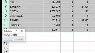 Zeilenhöhe in Excel in cm einstellen [upl. by Ulphia116]