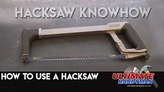 How to use a hacksaw [upl. by Aleicarg]