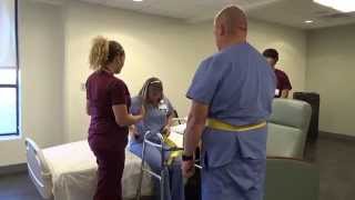 Physical Therapy Transfer Training  How To Transfer From Wheelchair To Bed [upl. by Dayiz]