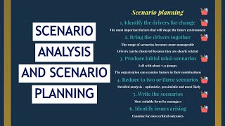 Scenario Analysis for CIMA E3 P3 and the SCS [upl. by Strickland]