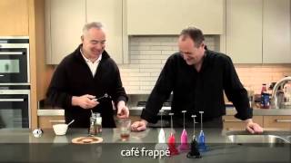 How to make a frappé coffee using an aerolatte milk frother [upl. by Harwill]