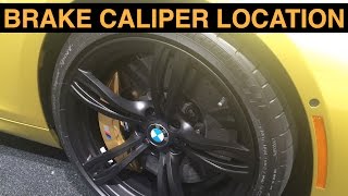 Brake Caliper Location  Explained [upl. by Githens]