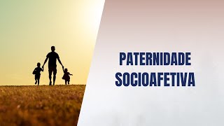 Paternidade socioafetiva [upl. by Nylrehc]