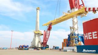 Installation Commissioning and Testing 3000mt Huisman Offshore Mast Crane [upl. by Philemon]