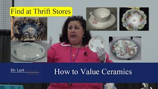 How to Price Antique Dishes China Plates amp Bowls by Dr Lori [upl. by Riess]