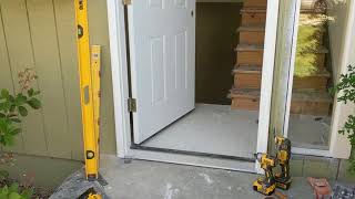 Jeld Wen Front Door Installation  Really crappy products and craftsmanship PART 1 [upl. by Ogires]