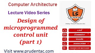 Design of microprogrammed control unit part 1 COA Lecture series [upl. by Cinimmod336]