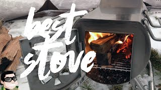 Best Wood Stove for Winter Camping by GStove [upl. by Kcerb58]