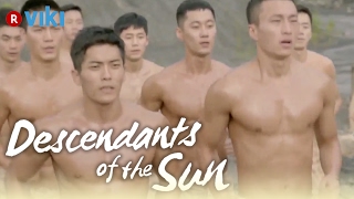 Descendants of the Sun  EP3  Shirtless Soldier Morning Workout Eng Sub [upl. by Airamasor407]