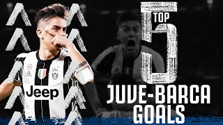 ⚽ Top 5 Juventus v Barcelona Goals  Incredible Champions League Moments  Juventus [upl. by Asiilanna568]