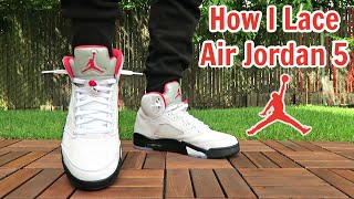 How I Lace My Air Jordan 5 [upl. by Ahsinauj]