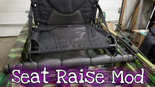 The Ascend 12t Kayak Build Ep 1 Seat Raise Modification for Easier Fishing and Paddling [upl. by Adidnac738]