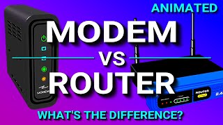 Modem vs Router  Whats the difference [upl. by Ahsimak]