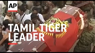 Hundreds grieve for slain Tamil Tiger leader [upl. by Naid89]