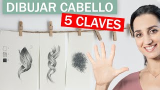 5 claves para dibujar CABELLO  extra Afro [upl. by Ettenej]