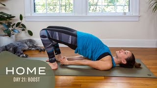 Home  Day 21  Boost  30 Days of Yoga [upl. by Milissent]