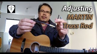 Martin Acoustic Guitar Truss Rod Adjustment DIY [upl. by Victor]