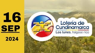 Resultado Lotería de Cundinamarca del 16 de septiembre de 2024 [upl. by Adnovoj256]