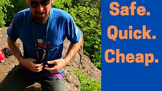 Beginner Rappelling Webbing Harness [upl. by Salina]