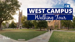 4K Duke West Campus Walking Tour [upl. by Kcirderfla]