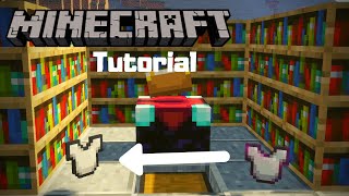 How to Disenchant Items  Grindstone Anvil and More  Minecraft Tutorial [upl. by Blondy]