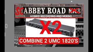 How to combine two Behringer UMC 1820 audio interfaces to use with Reaper and a mixing desk [upl. by Hillhouse400]