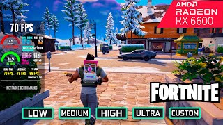 Fortnite Chapter 5 RX 6600  All Settings Tested at 1080p [upl. by Brody785]