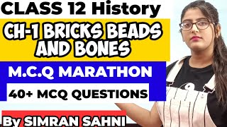 Bricks beads and bones mcqClass 12 HistoryTerm 1 MCQsbricks beads and bones mcq questions [upl. by Olaznog]