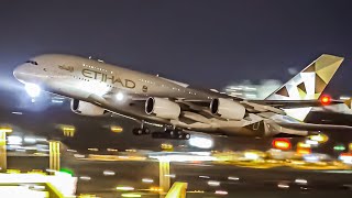 25 LATE NIGHT TAKEOFFS from UP CLOSE  747 777 787 A330 A350 A380  Sydney Airport Plane Spotting [upl. by Matelda]