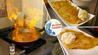 Crepe Suzette Flambé Recipe [upl. by Ja346]