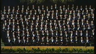 Treorchy Male Choir singing quotThe Soldiers Chorusquot on St Davids Day 1989 [upl. by Silisav]