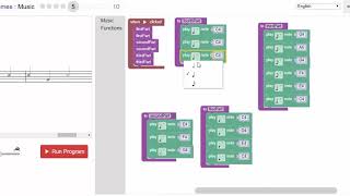 Blockly Games  Music  Level 5 [upl. by Vivica]