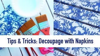 Our Best Tips How to Decoupage with Napkins [upl. by Harriette]