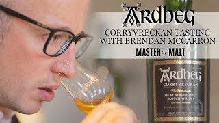 Ardbeg Corryvreckan tasting with Brendan McCarron  Master of Malt [upl. by Llerrej938]