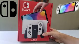 Nintendo Switch OLED Unboxing amp Setup [upl. by Prentiss263]